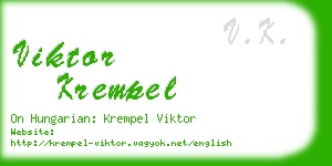 viktor krempel business card